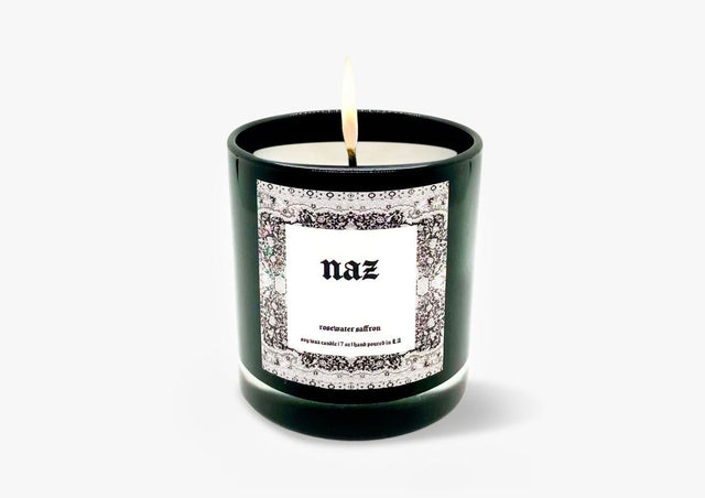 Rosewater Saffron Candle